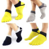 mens 5 finger toe breathable cotton sport socks 1