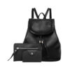 Female Fashion Backpack PU Leather 3 Piece Bag Set