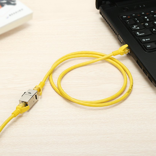 CAT 6a Keystone Jacks, RJ45 Couplers Female to Female Straight Shielded In-Line Cat6A Cable Network Ethernet Module Silver_0 CAT 6a Keystone Jacks RJ45 Couplers Female to Female Straight Shielded In Line Cat6A Cable Network Ethernet Module Silver 0